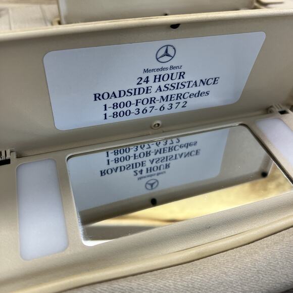 94-00 Mercedes C Class OEM Sunvisors Set Sun Visor Left Right W/Mirror - JL477 - Picture 4 of 8